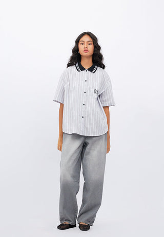 Basic Barrel Denim Pants