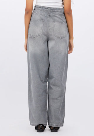 Basic Barrel Denim Pants
