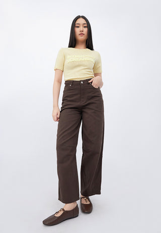Basic Barrel Denim Pants