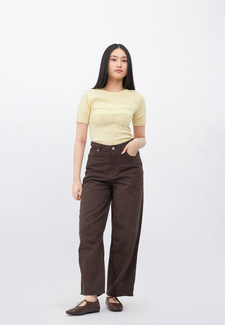 Basic Barrel Denim Pants