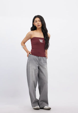 Basic Balloon Denim Pants