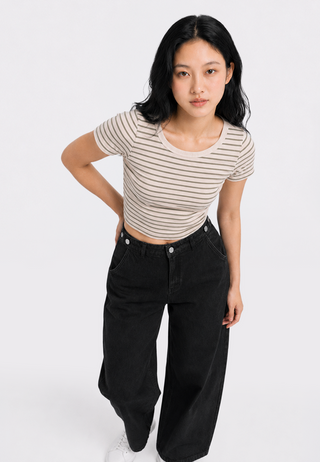 Basic Barrel Denim Pants