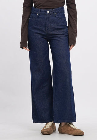 Basic Wide Leg Denim Pants