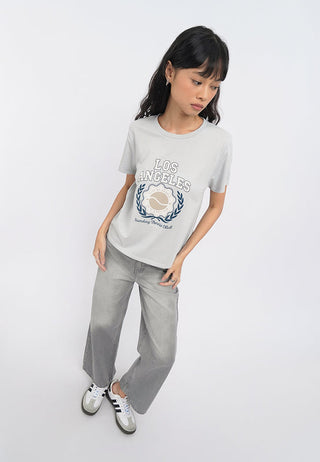 Basic Wide Leg Denim Pants