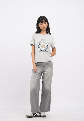 Basic Wide Leg Denim Pants