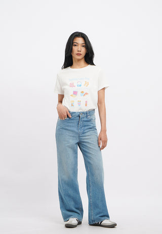 Basic Wide Leg Denim Pants