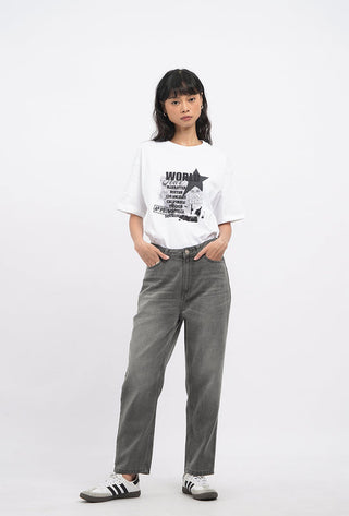 Regular Fit Basic Mom Jeans