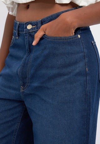 Wide Leg Denim Pants