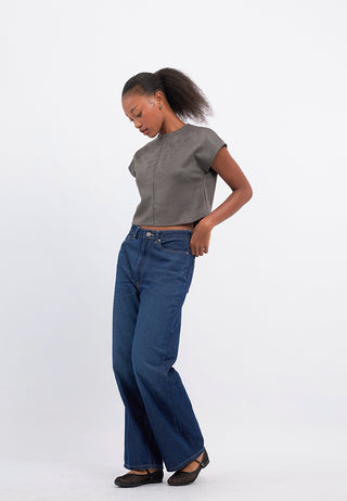 Wide Leg Denim Pants