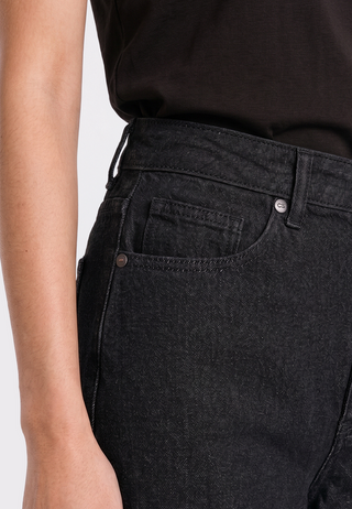 High Waist Wide Leg Denim Pants