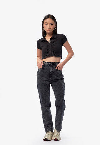 Mom Jeans with Pocket Details