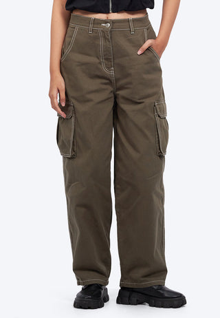 Utility Barrel Denim Pants