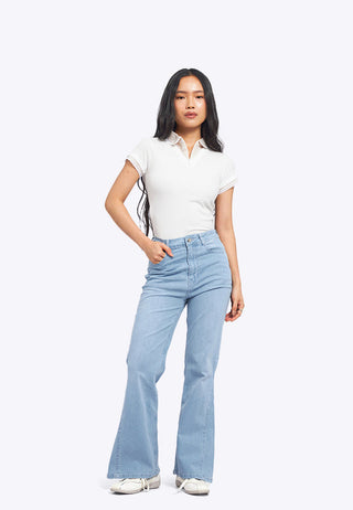 Basic Flared Denim Pants