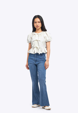 Basic Flared Denim Pants