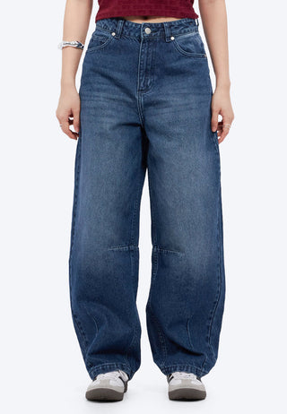 Barrel Denim Pants