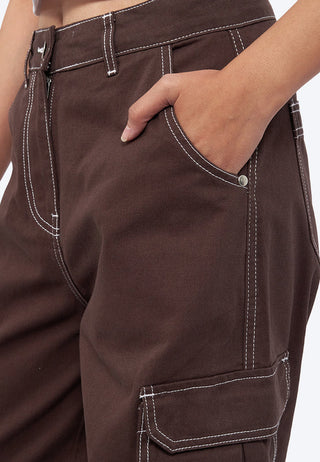 Utility Barrel Denim Pants