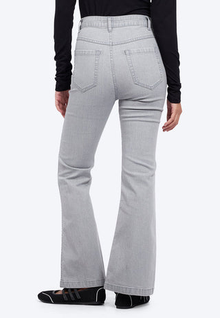 Double Pocket Flared Denim Pants