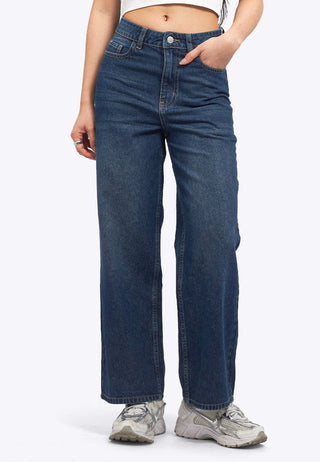 Wide Leg Basic Denim Pants