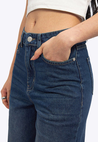 Wide Leg Basic Denim Pants