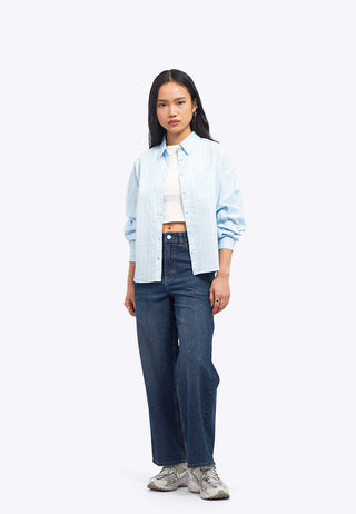 Wide Leg Basic Denim Pants