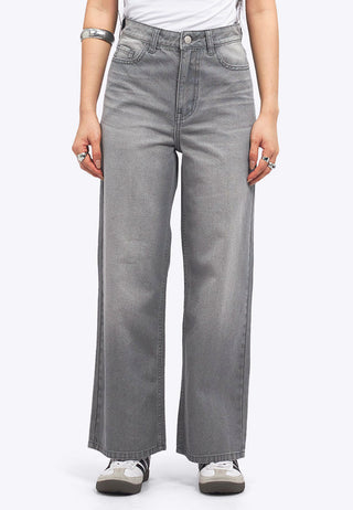 Wide Leg Basic Denim Pants