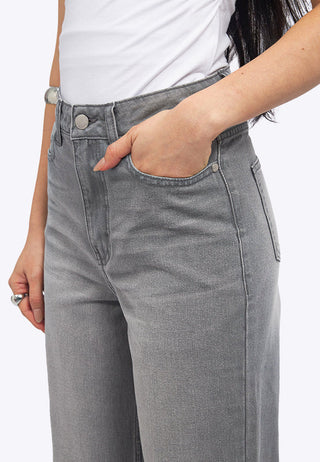 Wide Leg Basic Denim Pants