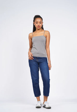 Regular Fit Ankle Length Denim Pants