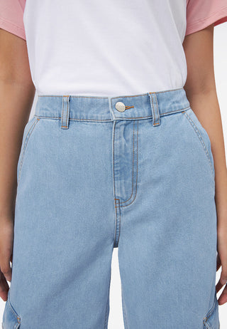 Cargo Denim Pants L.Blue