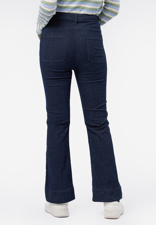 High Waist Flared Denim Pants