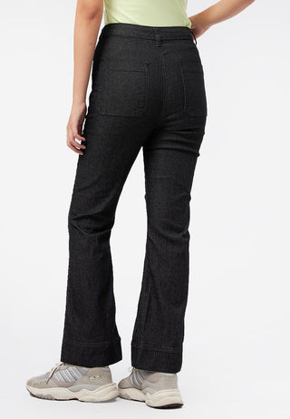 High Waist Flared Denim Pants