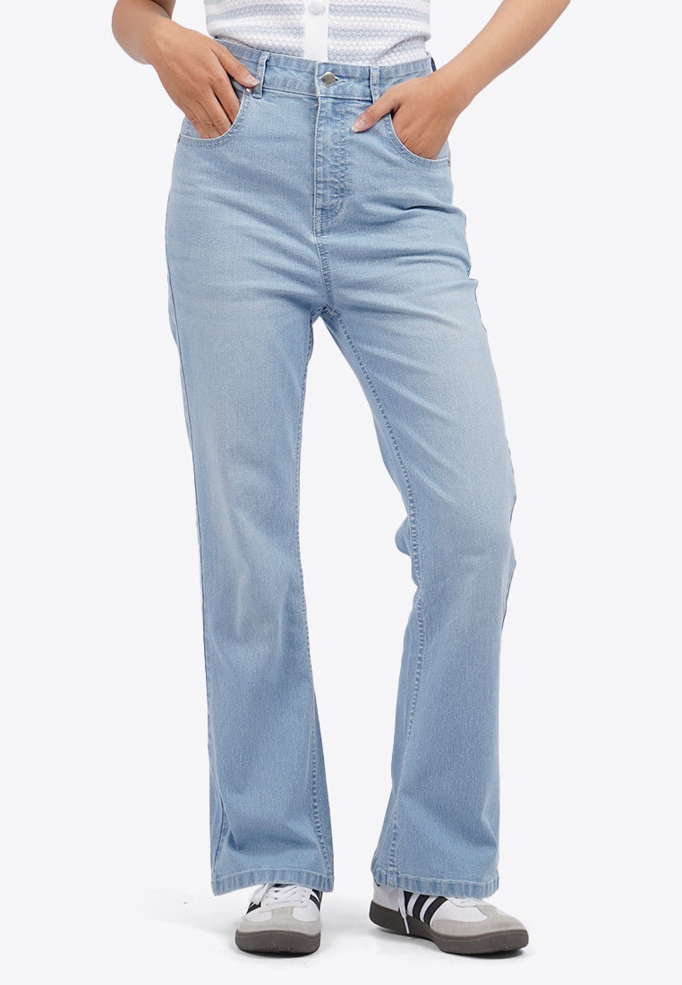 Regular Fit Flare Denim Pants – COLORBOX Indonesia