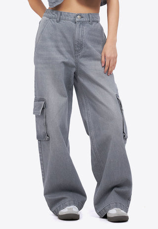 Multiple Pocket Denim Pants
