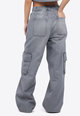 Multiple Pocket Denim Pants