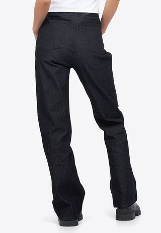 Regular Fit Flared Denim Pants