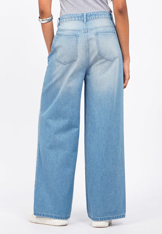 Wide Leg Denim Pants
