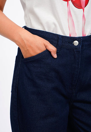 Mid Rise Bootcut Denim Pants