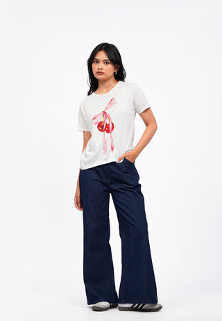 Mid Rise Bootcut Denim Pants