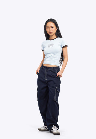Utility Barrel Denim Pants