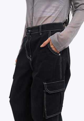 Utility Barrel Denim Pants
