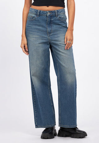 Regular Fit Straight Leg Denim Pants