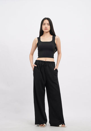 Wide Leg Drawstring Sweatpants