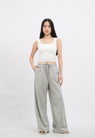 Wide Leg Drawstring Sweatpants