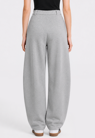 Semi Wool Barrel Long Pants