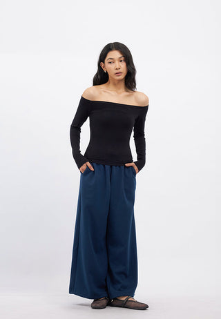 Double Knit Wide Leg Pants
