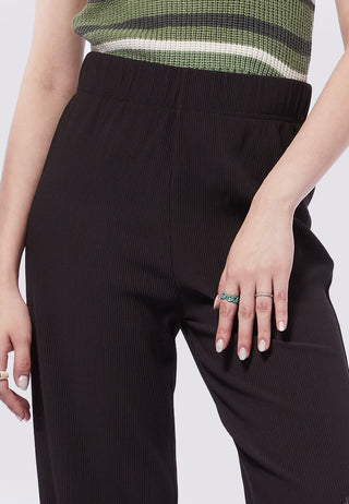 Wide Leg Rib Pants