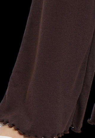 High Waist Ribbed Pants