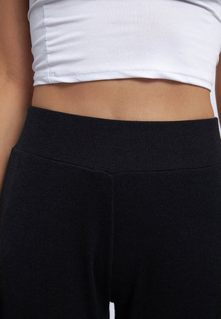 Regular Fit Flared Knit Pants