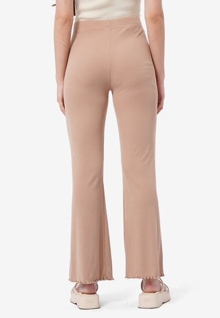 High Waist Ribbed Pants