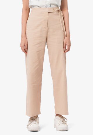 Tie Front Wide Leg Pants