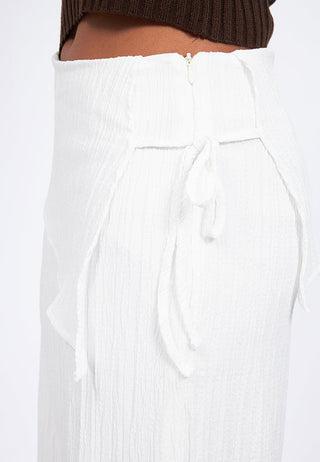 Tied Skirt over Trousers